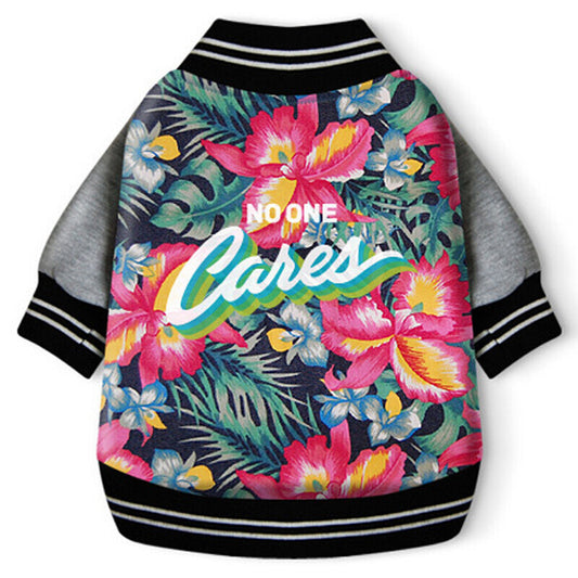 Floral Stretch Printed Two-legged Jacket